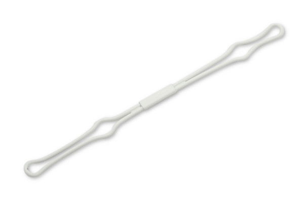 Trådholder, smal indføring, 150 mm, hvid