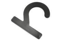 Kollektionskroge<BR> af plast,<BR> 72 x 72 x 2 mm,<BR> sort