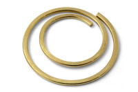 Rund papirclips "circular", <BR>20 mm i diameter, <BR>messingbelagt