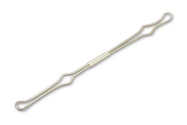 Trådholder, smal indføring, 150 mm, forniklet