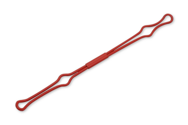 Trådholder, smal indføring, 150 mm, rød