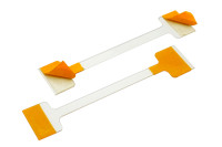 Hyldewobblere<BR> af plast, <BR>75 mm, gennemsigtige, <BR>med 2 klæbeflader