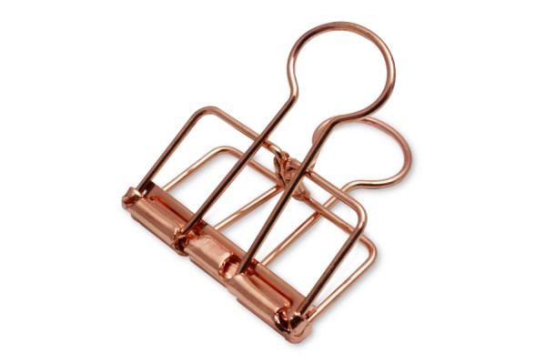 Design trådklemmer, 32 mm brede, kobberfarvede