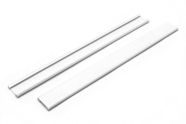 Verschlussleisten Abdeckschienen weiss